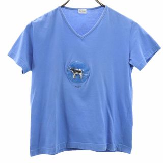 ポールスミス ウーマン 半袖 Tシャツ M ブルー Paul Smith WOMEN レディース 古着 【240408】 メール便可