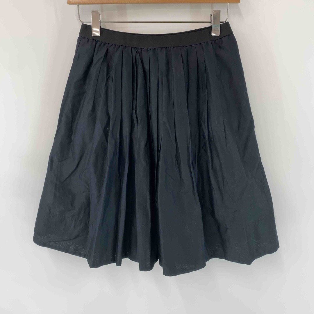 UNIQLO(ユニクロ)のUNIQLO ユニクロ レディース ミニスカート　フレア　綿100％　黒 レディースのスカート(ミニスカート)の商品写真