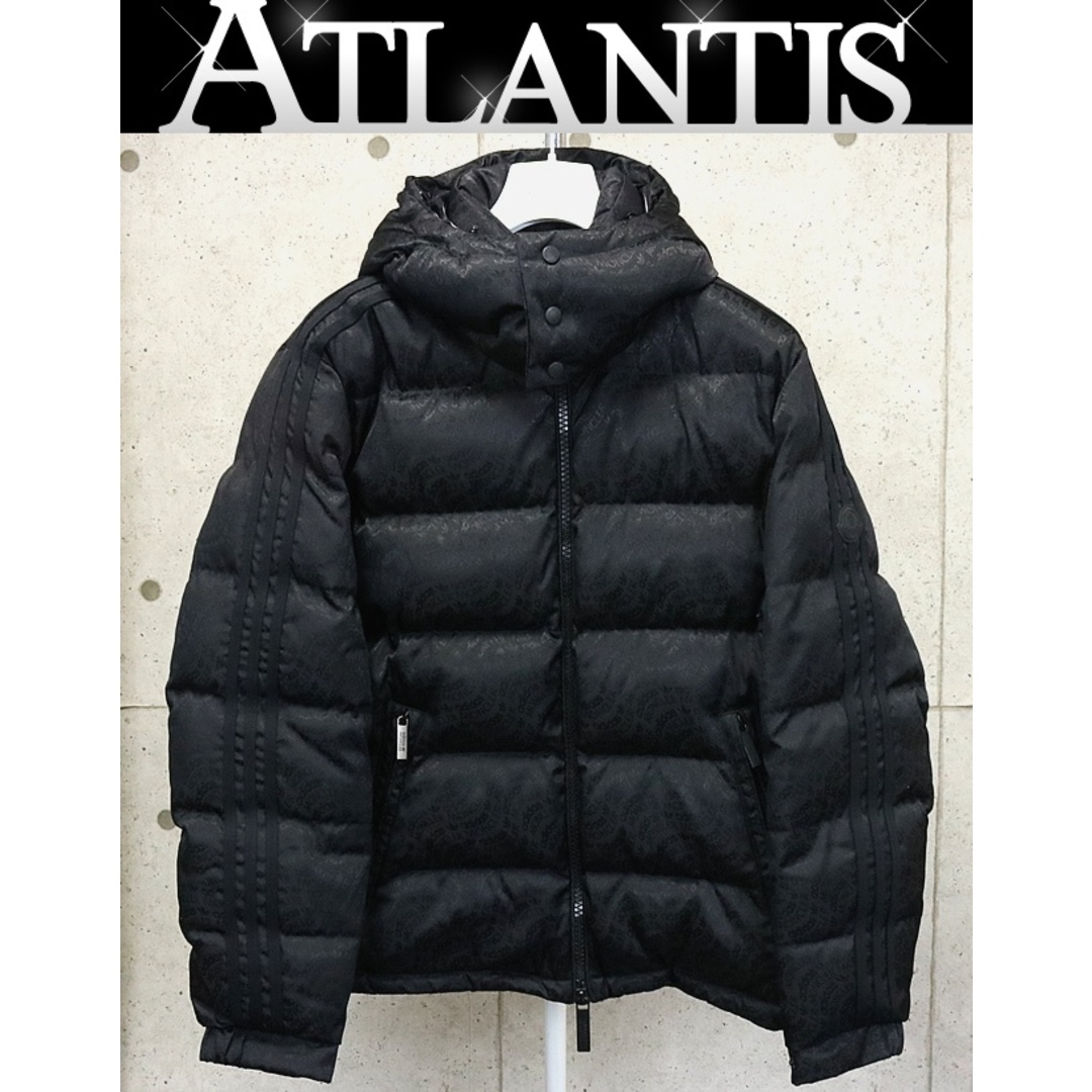 MONCLER(モンクレール)のMONCLER 銀座店 モンクレール アディダス コラボ ALPBACH 3ストライプ ダウンジャケット size:3 黒 94646 メンズのジャケット/アウター(ダウンジャケット)の商品写真