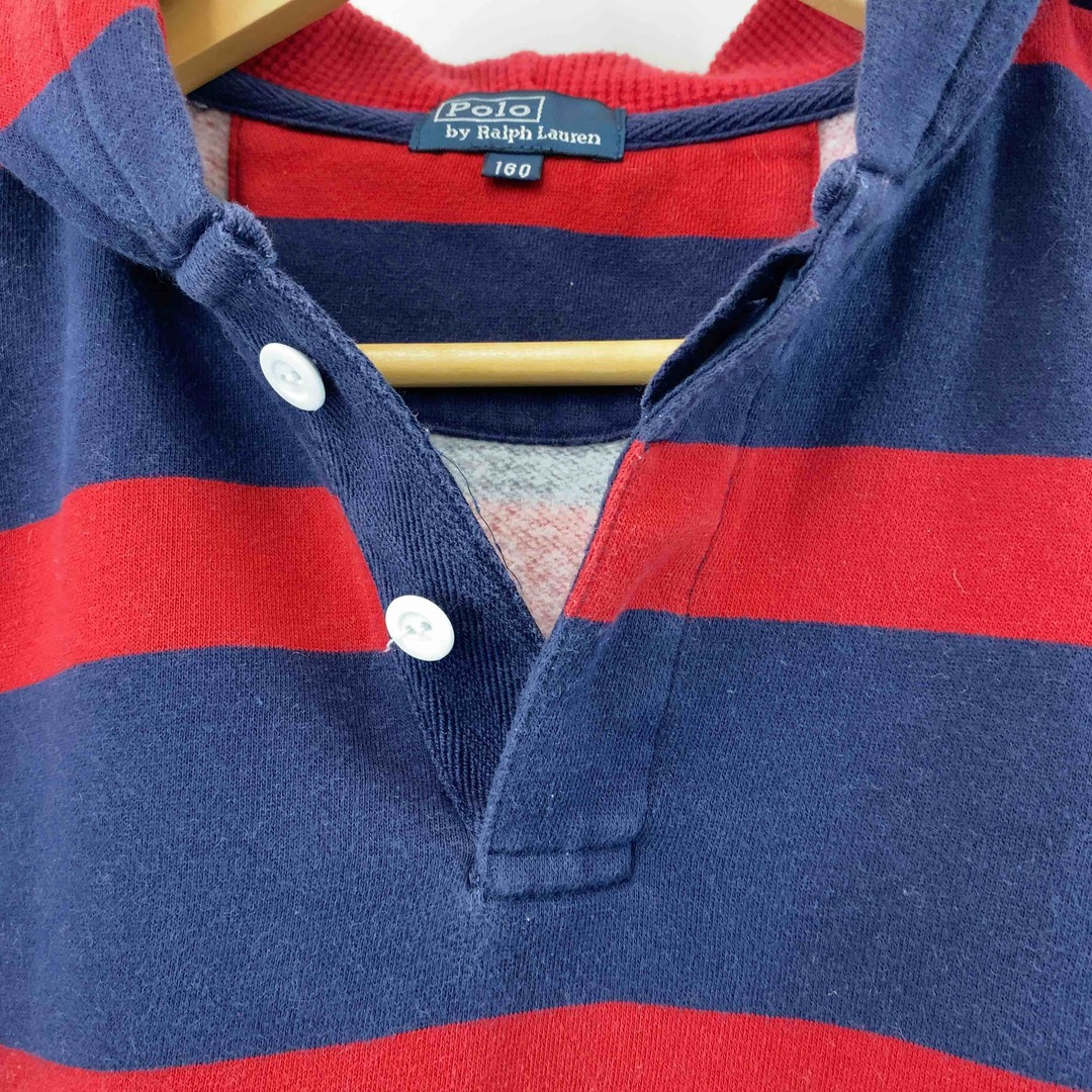 POLO RALPH LAUREN(ポロラルフローレン)のPOLO RALPH LAUREN ポロラルフローレン レディース パーカー　ボーダー柄　160 レディースのトップス(ポロシャツ)の商品写真