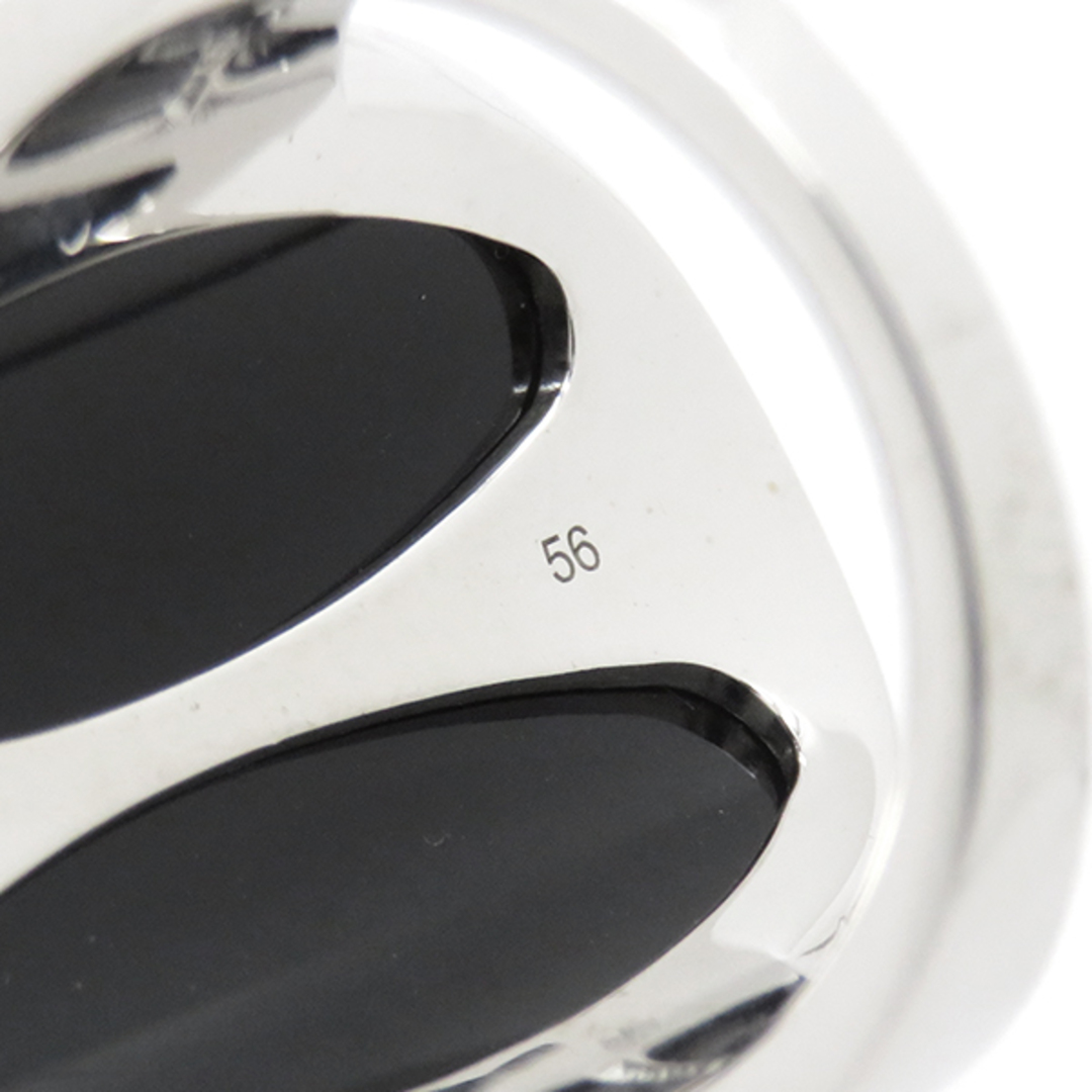 BVLGARI(ブルガリ)のブルガリ BVLGARI リング 指輪 インタルシオ K18WG ダイヤモンド オニキス ホワイトゴールドXオニキス 56(JP16)【中古】 メンズのアクセサリー(リング(指輪))の商品写真