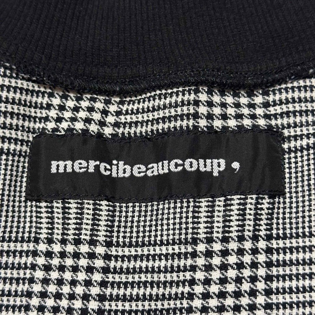 mercibeaucoup(メルシーボークー)のメルシーボークー メルチェック ワンピース シャツ ガウン ロング カーディガン レディースのワンピース(ロングワンピース/マキシワンピース)の商品写真