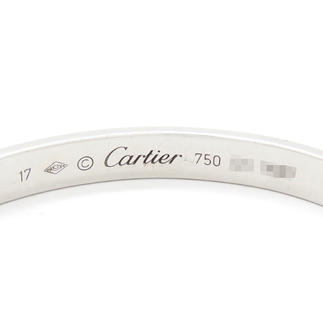 Cartier(カルティエ)のカルティエ Cartier ブレスレット LOVE ラブブレス オープン K18WG ホワイトゴールド #17 750 18K 18金   B6032517【中古】 レディースのアクセサリー(ブレスレット/バングル)の商品写真