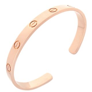 カルティエ(Cartier)のカルティエ Cartier ブレスレット LOVE ラブブレス オープン K18PG ピンクゴールド #17 750 18K 18金 バングル  B6032617【中古】(ブレスレット/バングル)