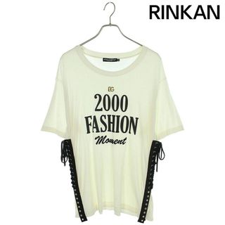 DOLCE&GABBANA - ドルチェアンドガッバーナ  F8Q81Z FU7EQ ドローコード装飾Tシャツワンピース レディース 36