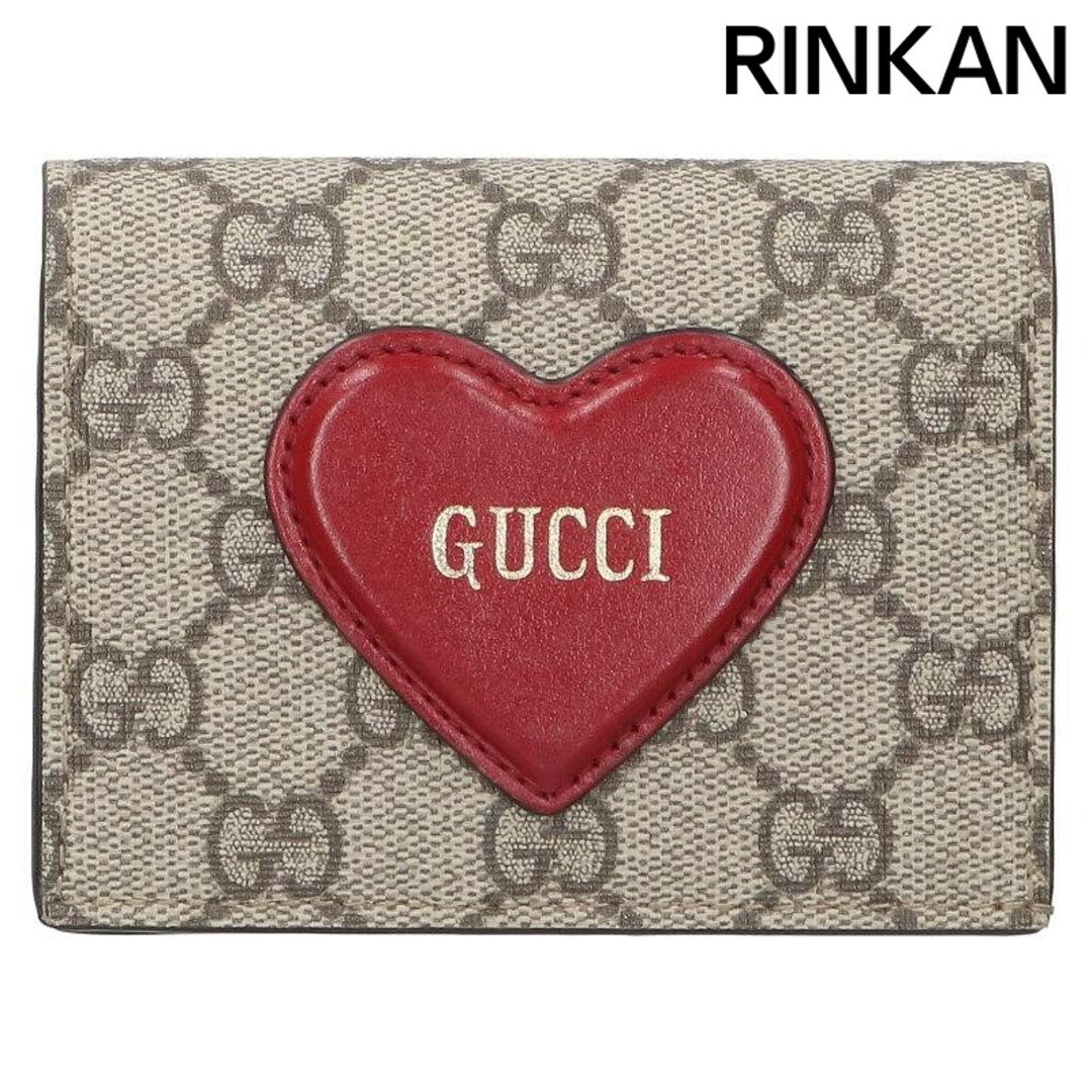 Gucci(グッチ)のグッチ  648848 ハートモチーフGGスプリームキャンバス二つ折り財布 レディース レディースのファッション小物(財布)の商品写真