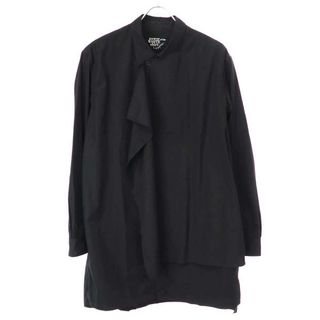 ヨウジヤマモト(Yohji Yamamoto)のYohji Yamamoto POUR HOMME ヨウジヤマモト プールオム 23AW ストール付き環縫いシャツ ブラック 2 HJ-B29-018(その他)