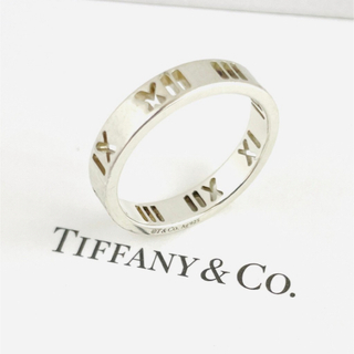 ティファニー(Tiffany & Co.)の極美品☆ティファニー オープンアトラス シルバー ナロー リング 9号 指輪(リング(指輪))