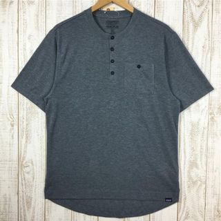 パタゴニア(patagonia)のMENs M パタゴニア キャプリーン クール トレイル バイクヘンリー Cap Cool Trail Bike Henley PATAGONIA 24430 BLK グレー系(その他)