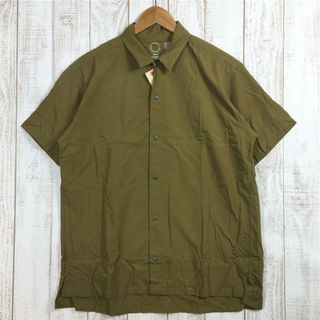 MENs M 山と道 バンブー ショートスリーブ シャツ Bamboo Short Sleeve Shirt 入手困難 YAMATOMICHI Dull Gold ブラウン系(その他)