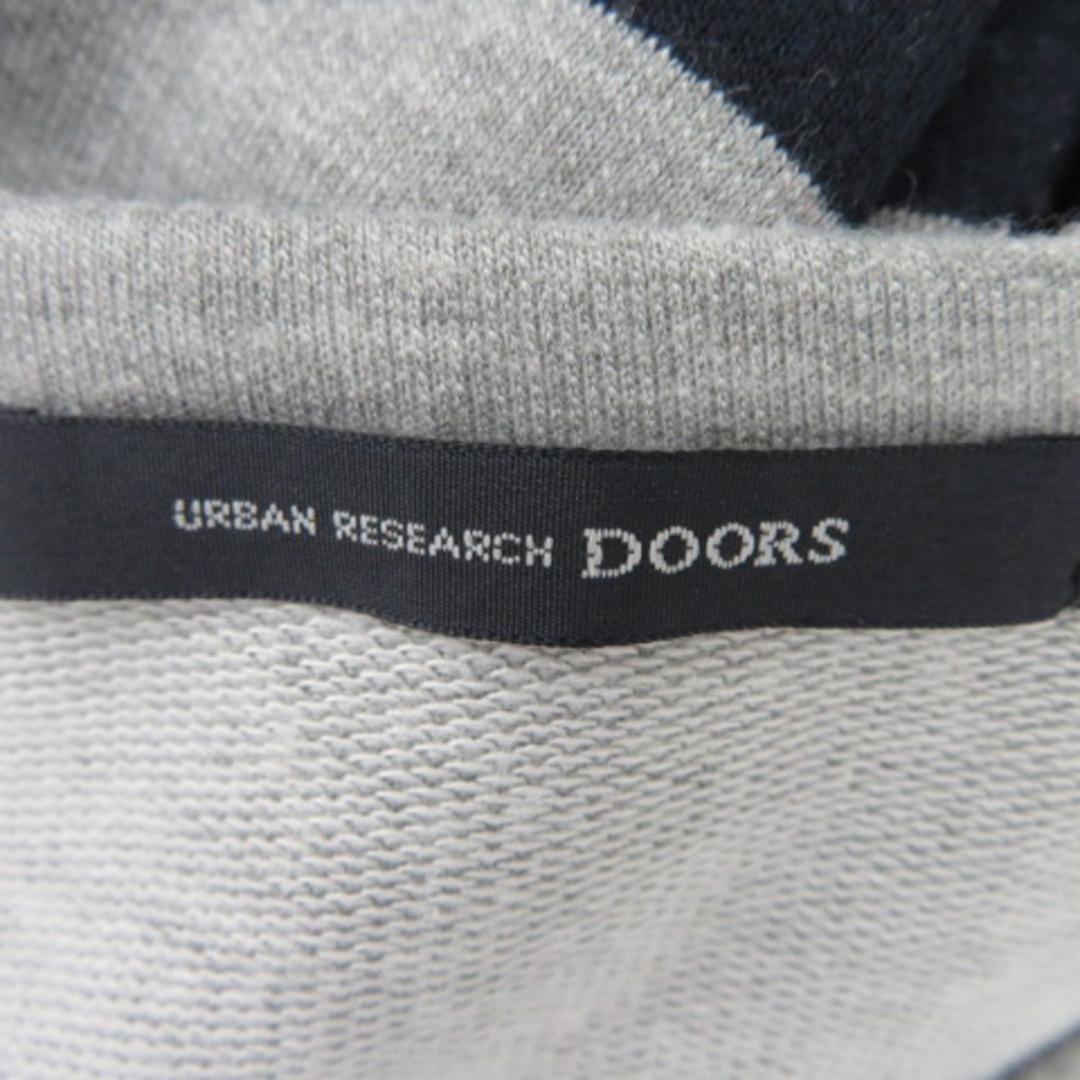 URBAN RESEARCH DOORS(アーバンリサーチドアーズ)のアーバンリサーチ ドアーズ カットソー 七分袖 ボーダー柄 38 グレー メンズのトップス(その他)の商品写真