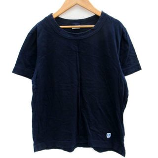 オーシバル(ORCIVAL)のオーチバル オーシバル Tシャツ カットソー ラウンドネック ロゴ刺繍 3 紺(Tシャツ/カットソー(半袖/袖なし))