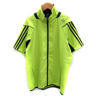 アディダス(adidas)のアディダス スポーツウェア ジャケット ミドル丈 半袖 M ライムイエロー(その他)