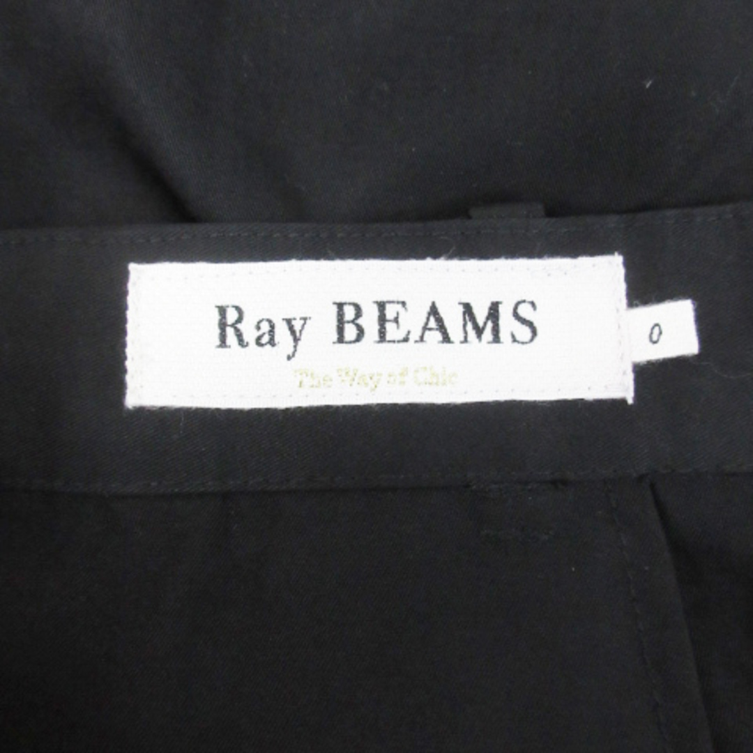Ray BEAMS(レイビームス)のレイビームス タックパンツ テーパードパンツ ロング丈 0 黒 ブラック レディースのパンツ(その他)の商品写真