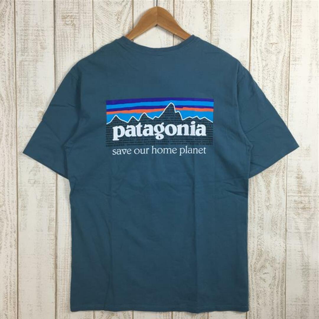 patagonia(パタゴニア)のMENs S パタゴニア P-6 ミッション オーガニック Tシャツ P-6 Mission Organic T-shirt PATAGONIA 37529 ABB ブルー系 メンズのメンズ その他(その他)の商品写真