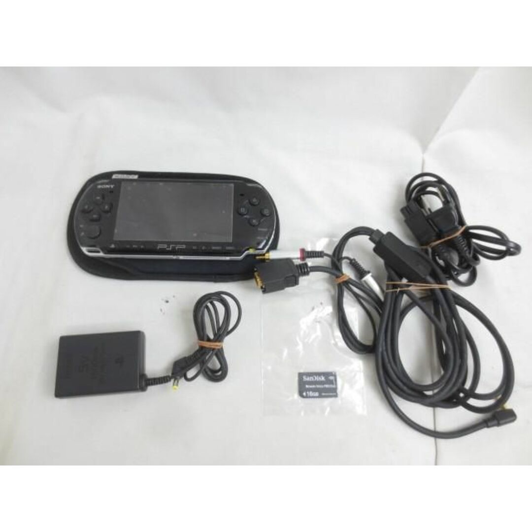 中古品 ゲーム PSP 本体 PSP3000 ピアノブラック 動作品 バッテリー無し 充電器 メモリースティック16GB付き | フリマアプリ ラクマ