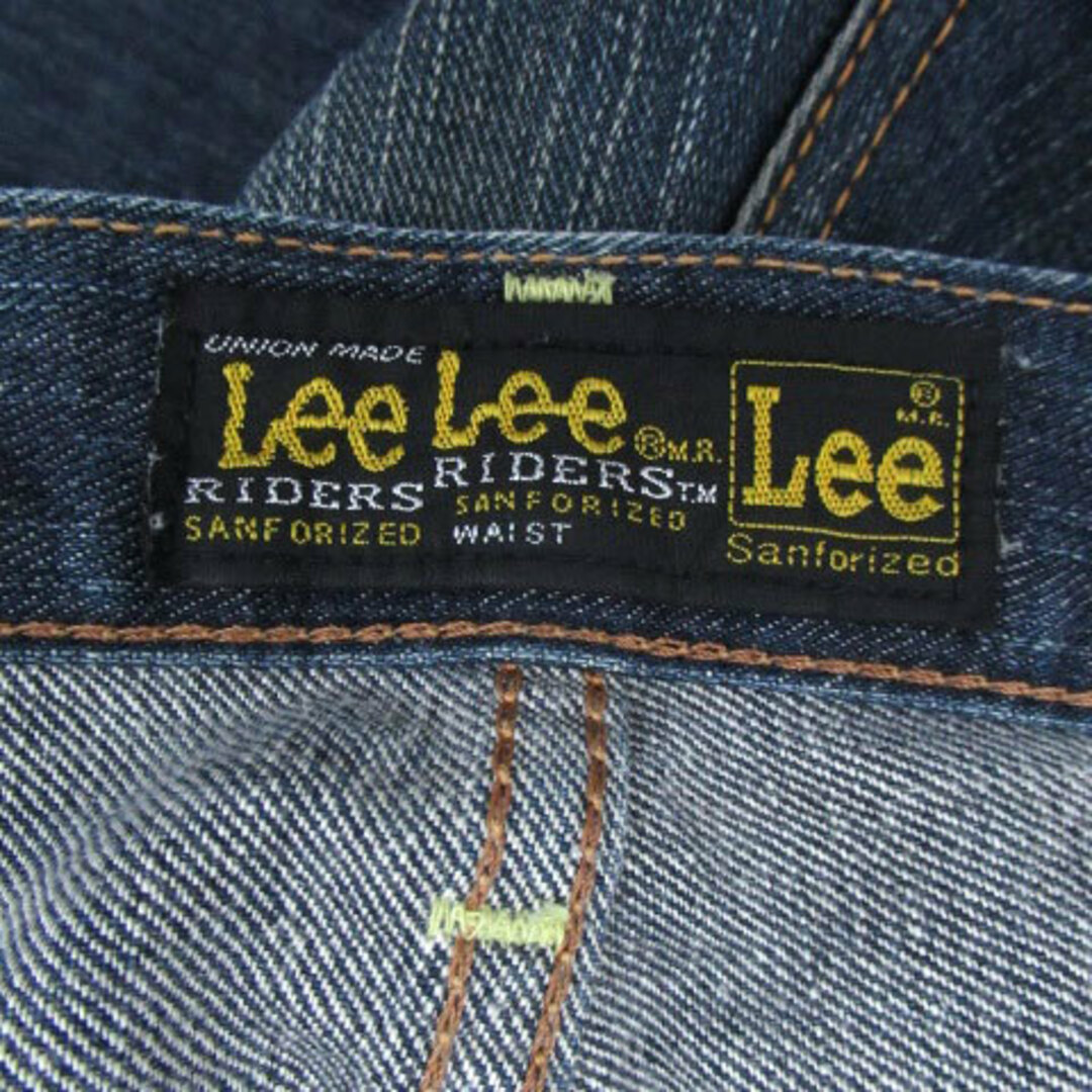 Lee(リー)のリー デニムパンツ ジーンズ ストレート ロング丈 ウォッシュ加工 30 紺 メンズのパンツ(デニム/ジーンズ)の商品写真