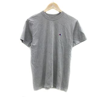 チャンピオン(Champion)のチャンピオン Tシャツ カットソー 半袖 無地 ワンポイント刺繡 M グレー(Tシャツ/カットソー(半袖/袖なし))