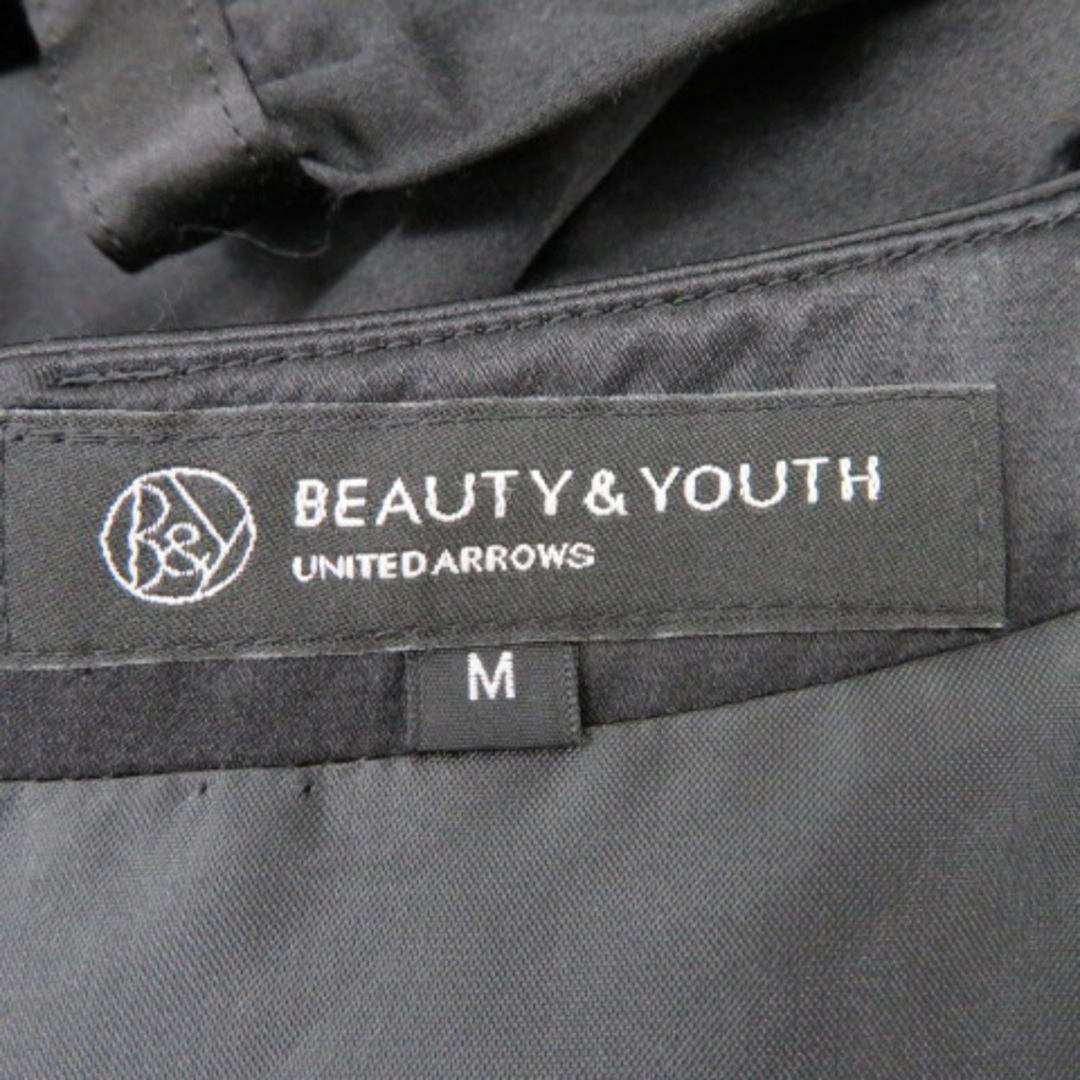 BEAUTY&YOUTH UNITED ARROWS(ビューティアンドユースユナイテッドアローズ)のB&Y ユナイテッドアローズ ワンピース ひざ丈 M 黒 ■MO レディースのワンピース(ひざ丈ワンピース)の商品写真