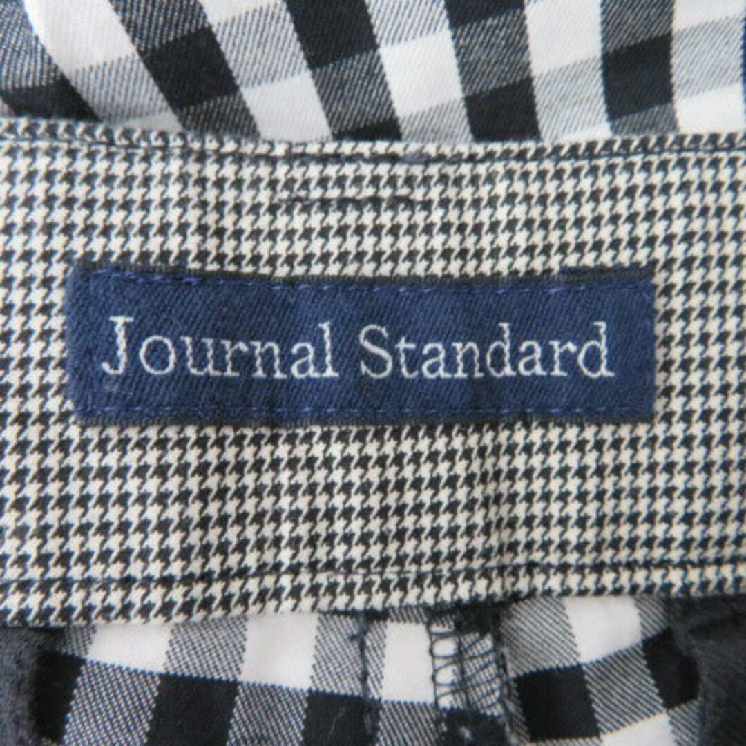 JOURNAL STANDARD(ジャーナルスタンダード)のジャーナルスタンダード クロップドパンツ 七分丈 ギンガムチェック柄 36 黒 レディースのパンツ(その他)の商品写真