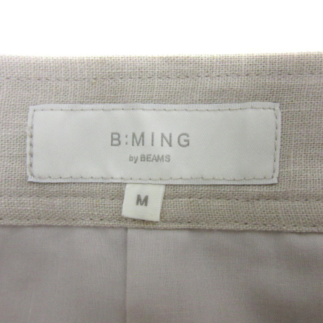 B:MING LIFE STORE by BEAMS(ビーミング ライフストア バイ ビームス)のビーミングバイビームス タイトスカート スリット リネン M ライトベージュ レディースのスカート(ロングスカート)の商品写真