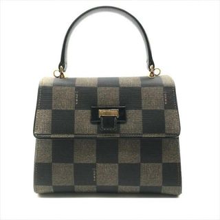 フェンディ(FENDI)の美品 FENDI フェンディ ペカン ロック金具 ヴィンテージ ハンド バッグ ブラック a3120(ハンドバッグ)