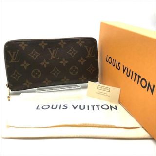 ルイヴィトン(LOUIS VUITTON)の美品 LOUIS VUITTON ルイヴィトン モノグラム ジッピーウォレット 長財布 ウォレット ブラウン a3078(財布)