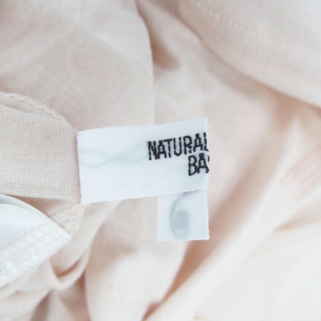 NATURAL BEAUTY BASIC(ナチュラルビューティーベーシック)のナチュラルビューティーベーシック ブラウス カットソー シアー ピンクベージュ レディースのトップス(シャツ/ブラウス(半袖/袖なし))の商品写真