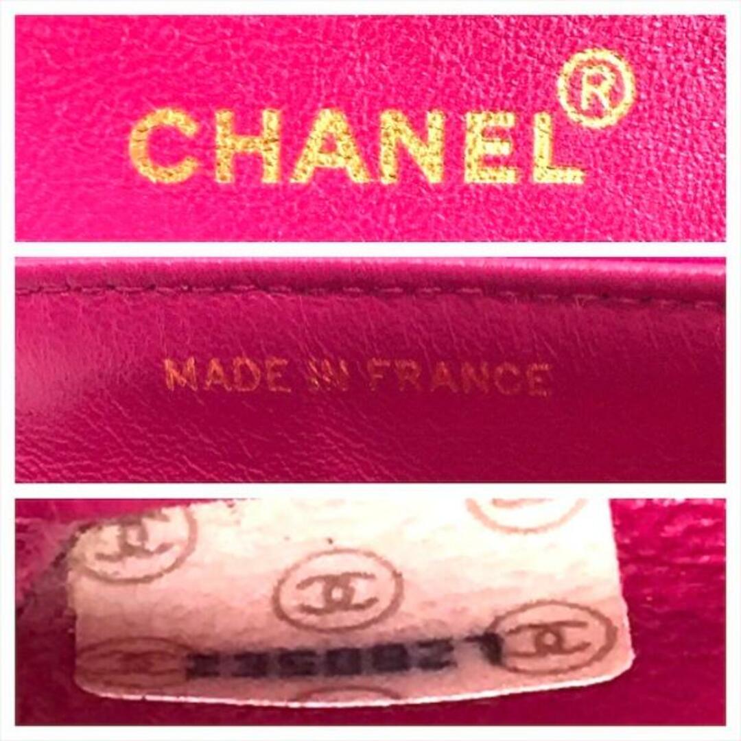 CHANEL(シャネル)の良品 CHANEL シャネル ココマーク マトラッセ サテン ターンロック Wフラップ Wチェーン ショルダー バッグ ピンク a933 レディースのバッグ(ショルダーバッグ)の商品写真