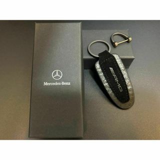 メルセデスベンツ(Mercedes-Benz)のメルセデス ベンツ AMG スエード 革　キーホルダー キーリング(車内アクセサリ)