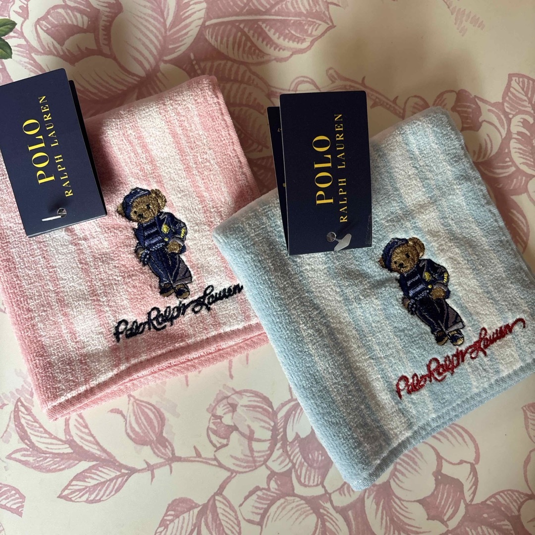 POLO RALPH LAUREN(ポロラルフローレン)のポロラルフローレン  ハンカチ ベアー柄 2枚セット！ レディースのファッション小物(ハンカチ)の商品写真