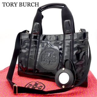 トリーバーチ(Tory Burch)の美品！TORY BURCH　2way ショルダーバッグ　トートバッグ　ビッグロゴ(ショルダーバッグ)