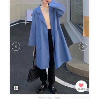 ABITOKYO - 新品　ABITOKYO zara オーバーサイズ チュニックチェスターコート