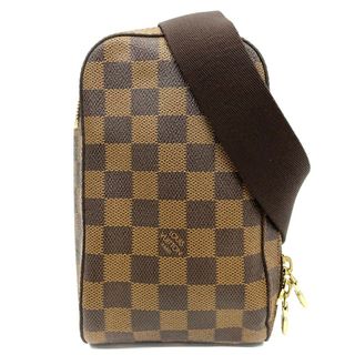 ルイヴィトン(LOUIS VUITTON)の【在庫一掃】LOUIS VUITTON ルイヴィトン ボディバッグ ダミエ ジェロニモス ウエストポーチ 肩掛け 斜め掛け Geronimos　 初期 鞄 かばん N51994    ブラウン 茶 ゴールド金具 メンズ【中古品】(ボディーバッグ)