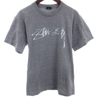 ステューシー(STUSSY)のステューシー 2000年初期タグ Tシャツ カットソー 半袖 ロゴ グレー M(Tシャツ/カットソー(半袖/袖なし))