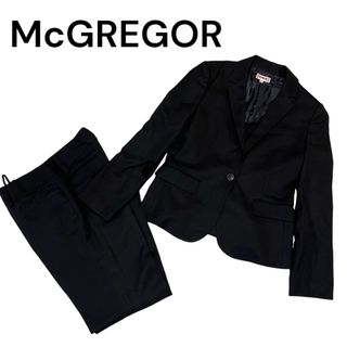 マックレガー(McGREGOR)のMcGREGOR★センタープレス パンツ スーツ 黒 ビジネス 就活 フォーマル(スーツ)