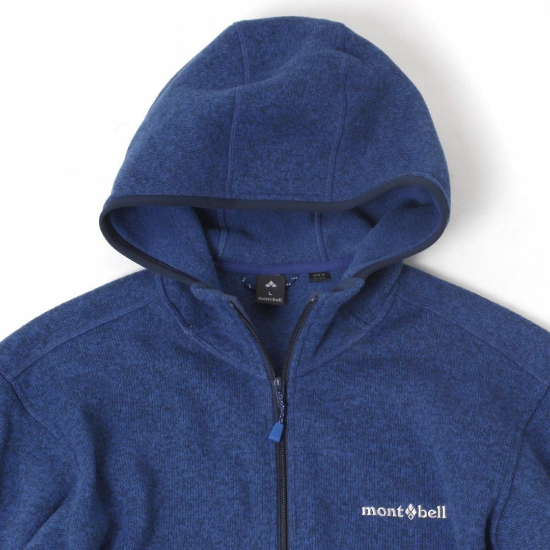 mont bell(モンベル)のmont-bell クリマプラス ニットパーカ sizeL BLUE メンズのジャケット/アウター(その他)の商品写真