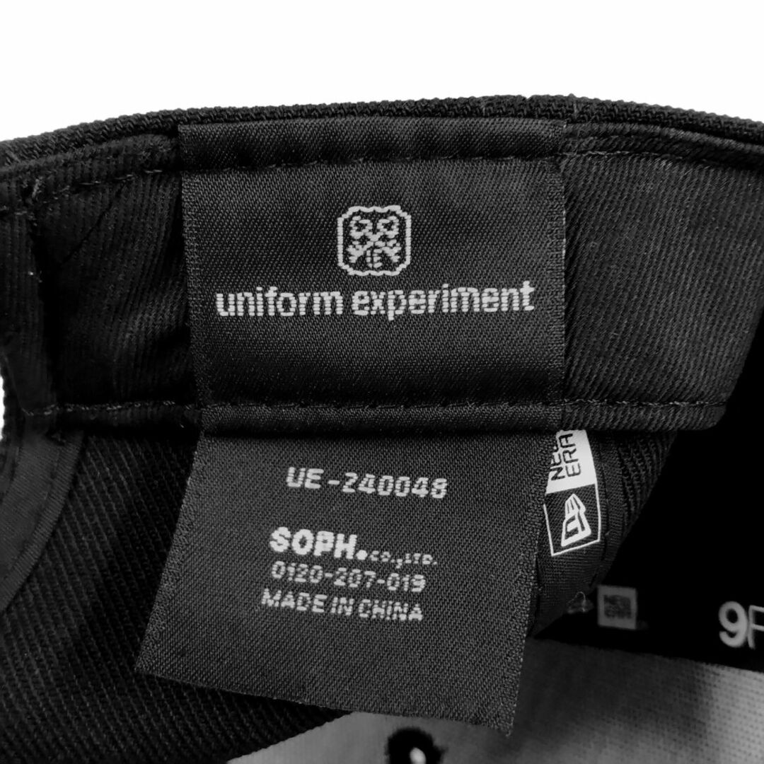 uniform experiment(ユニフォームエクスペリメント)のUNIFORM EXPERIMENT ユニフォームエクスペリメント 24SS 品番 UE-240048 NEW ERA SNAPBACK ロゴ刺繍 キャップ ネイビー 正規品 / B5147 メンズの帽子(キャップ)の商品写真
