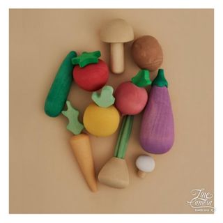 キャラメルベビー&チャイルド(Caramel baby&child )のRaduga Grez VegetableSet  wooden toys(積み木/ブロック)