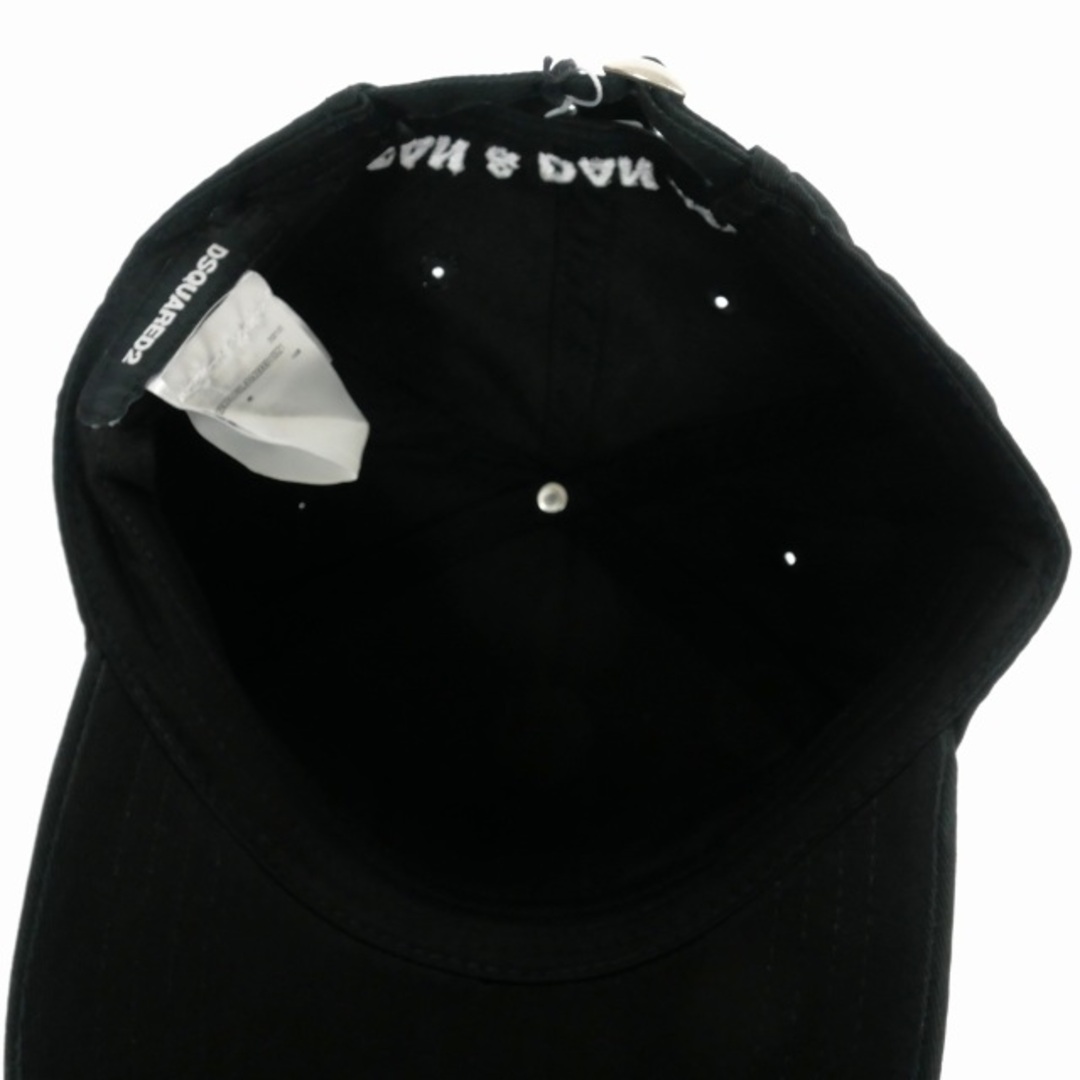 DSQUARED2(ディースクエアード)のディースクエアード 21SS ロゴ刺繍 キャップ 帽子 UNI ブラック 黒 メンズの帽子(その他)の商品写真