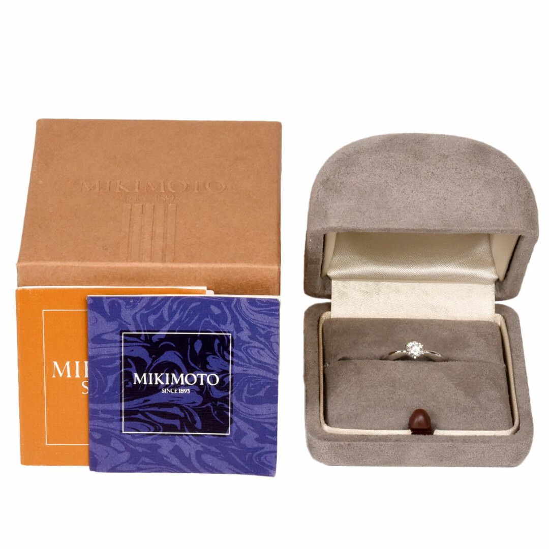 MIKIMOTO(ミキモト)のミキモト MIKIMOTO ソリティア リング 指輪 ダイヤモンド 0.33ct 約6号 Pt950 レディース【中古】 レディースのアクセサリー(リング(指輪))の商品写真