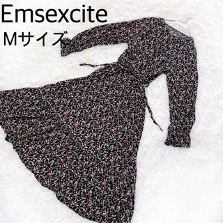 EMSEXCITE - Emsexcite 花柄　総柄　マキシワンピース　ロングワンピース　Aライン