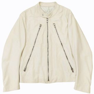 マルタンマルジェラ(Maison Martin Margiela)のマルジェラ14 08SS 八の字ライダースジャケット ブルゾン ここのえ期 48(ライダースジャケット)