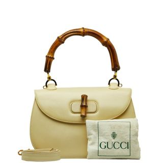 グッチ(Gucci)のグッチ バンブー ハンドバッグ ショルダーバッグ 2WAY 0633 レザー レディース GUCCI 【1-0140081】(ハンドバッグ)