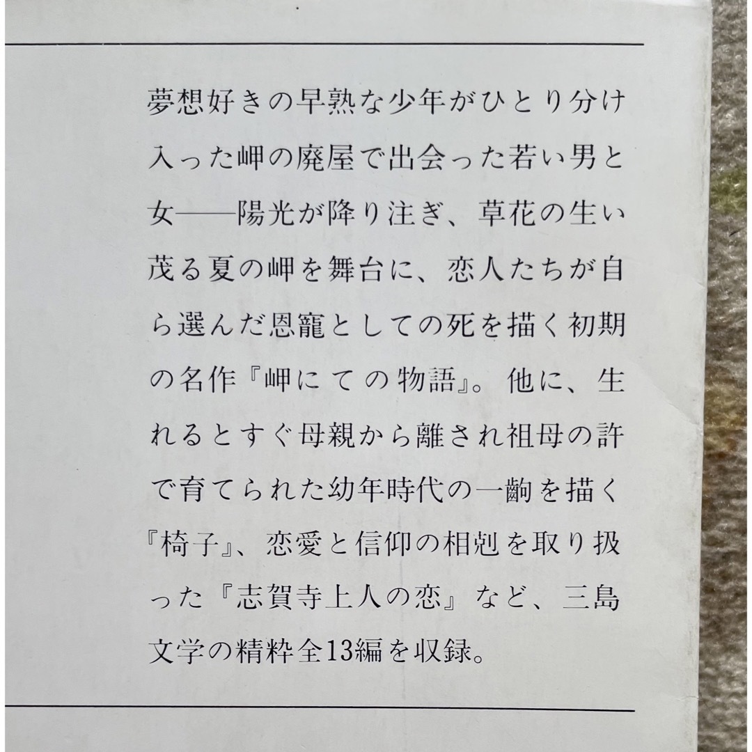岬にての物語 三島由紀夫 エンタメ/ホビーの本(文学/小説)の商品写真
