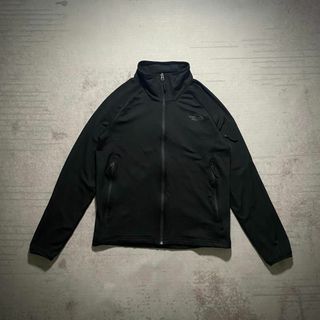 ザノースフェイス(THE NORTH FACE)のUS企画 ノースフェイス ハイネック ストレッチ 長袖 Tシャツ 黒 L ロンT(ジャージ)