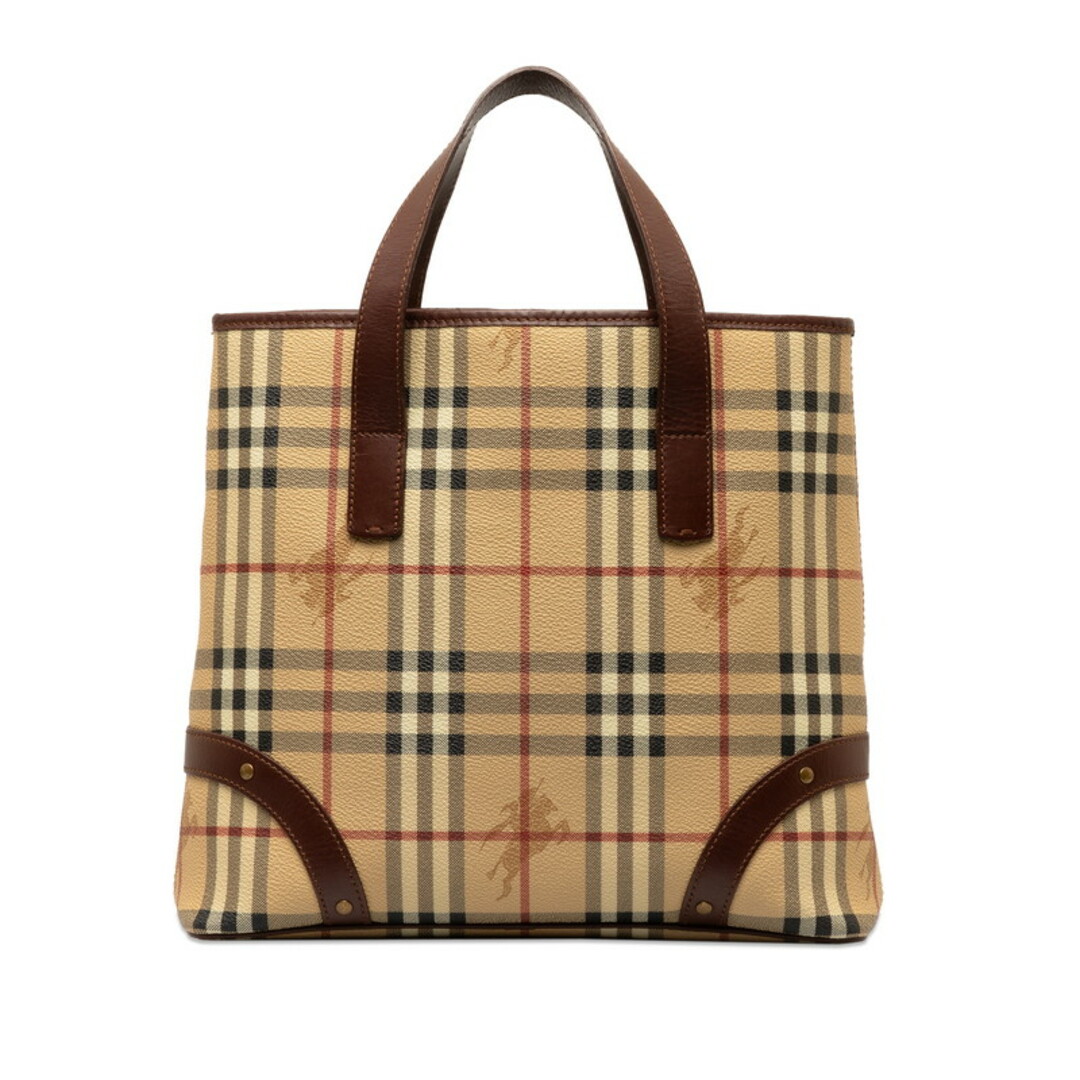 BURBERRY(バーバリー)のバーバリー ノバチェック シャドーホース ハンドバッグ トートバッグ PVC レディース BURBERRY 【1-0142698】 レディースのバッグ(ハンドバッグ)の商品写真