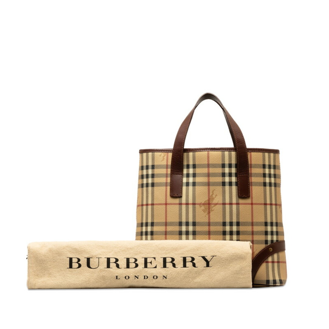 BURBERRY(バーバリー)のバーバリー ノバチェック シャドーホース ハンドバッグ トートバッグ PVC レディース BURBERRY 【1-0142698】 レディースのバッグ(ハンドバッグ)の商品写真