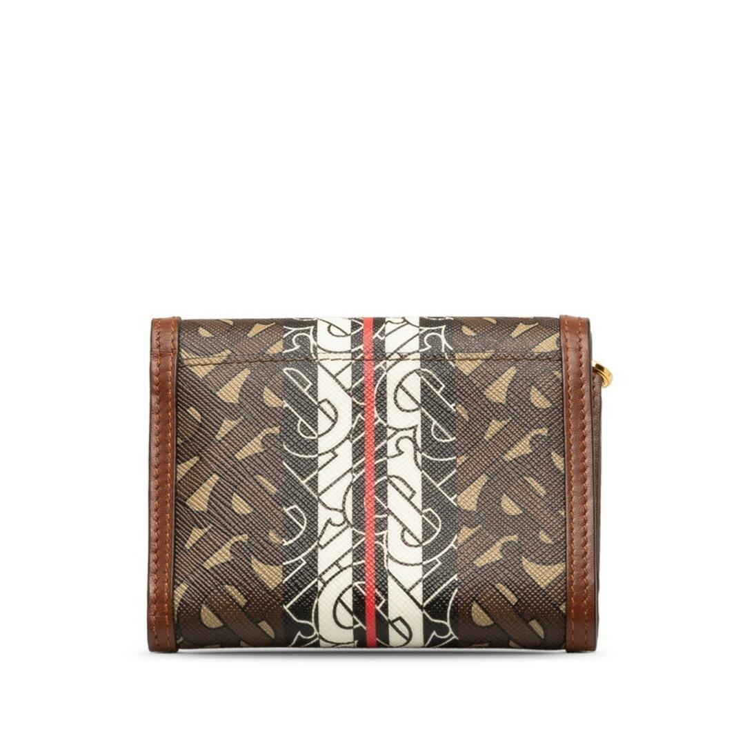 BURBERRY - 美品 バーバリー TBモノグラム ルナ 二つ折り財布 8030424 BURBERRY - 美品 バーバリー TBモノグラム ルナ 二つ折り財布 8030424