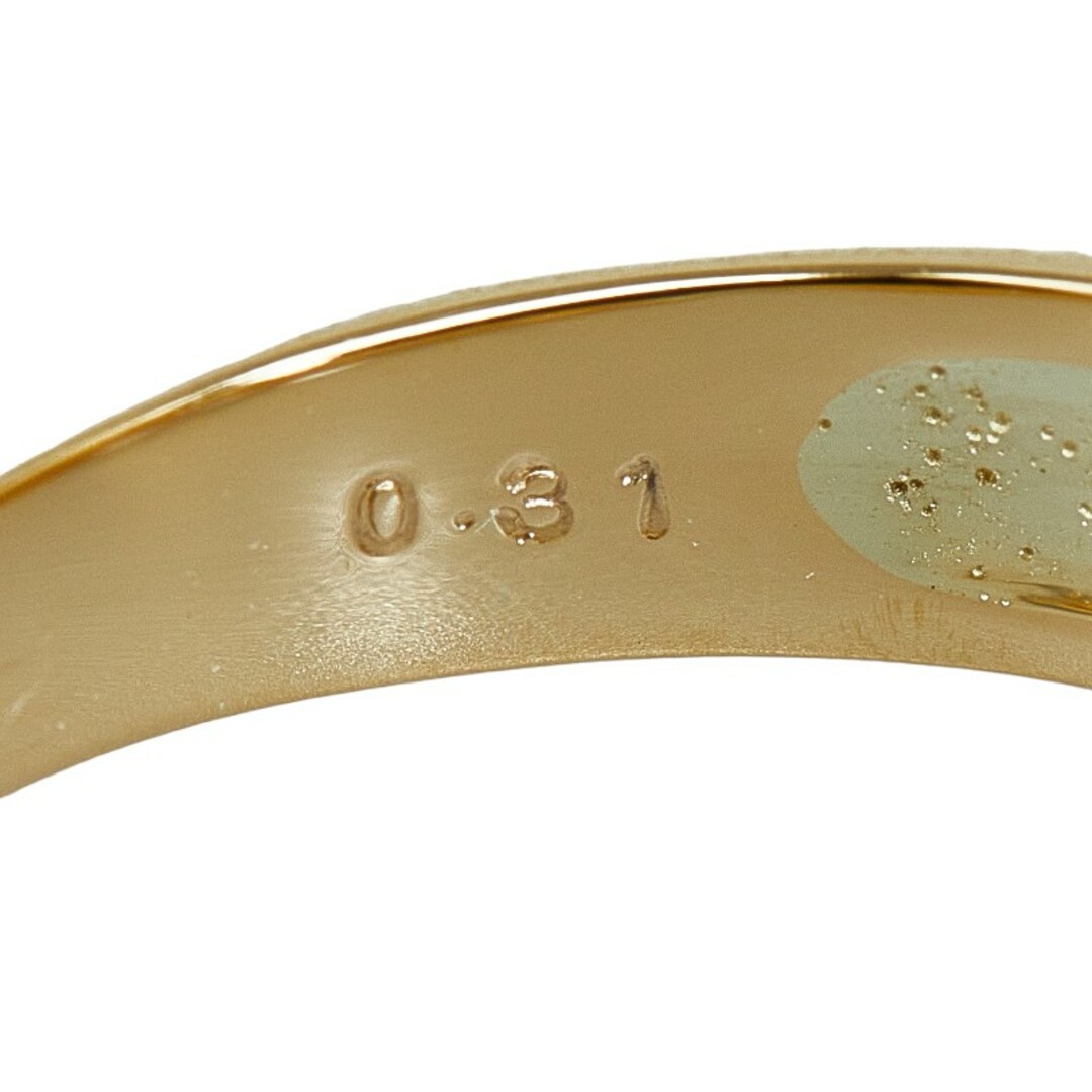 美品 K18YG イエローゴールド ソリティアリング リング 指輪 ダイヤ 0.31ct 【1-0144119】 レディースのアクセサリー(リング(指輪))の商品写真